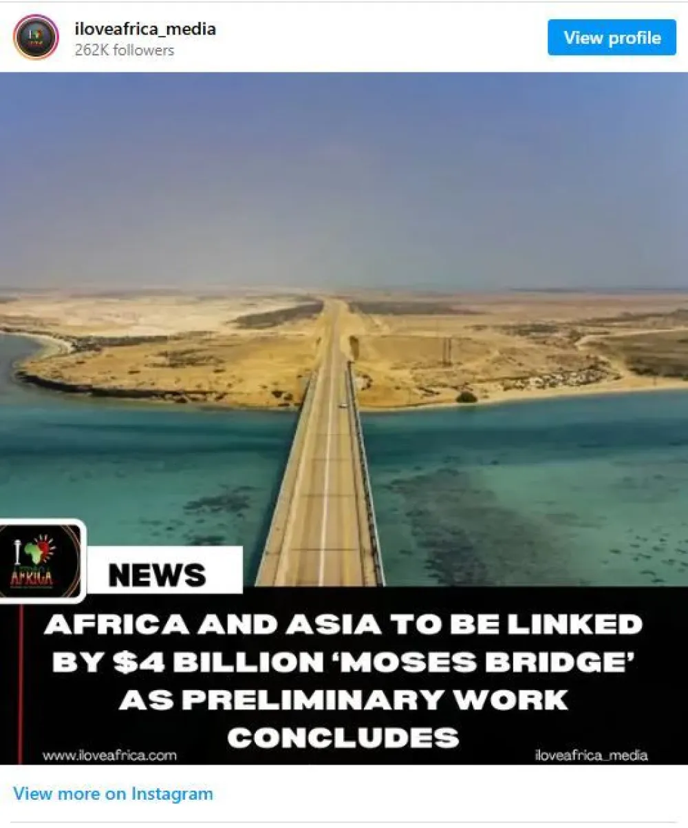 Mojsijev most spojiće Saudijsku Arabiju i Egipat