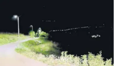 Osvijetljen dio sela