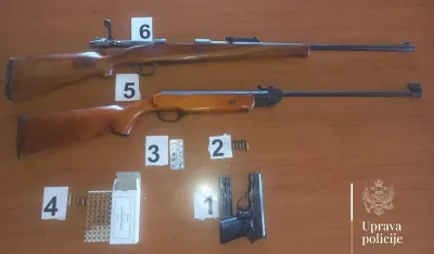 Policija u devet pretresa oduzela oružje, municiju i drogu