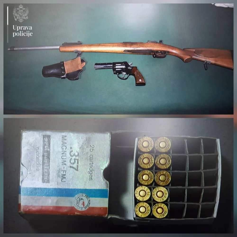 Barska policija pretresom prona&scaron;la revolver, pu&scaron;ku i municiju u ilegalnom posjedu