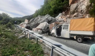 (VIDEO) Put Cetinje &ndash; Budva zatvoren do daljnjeg