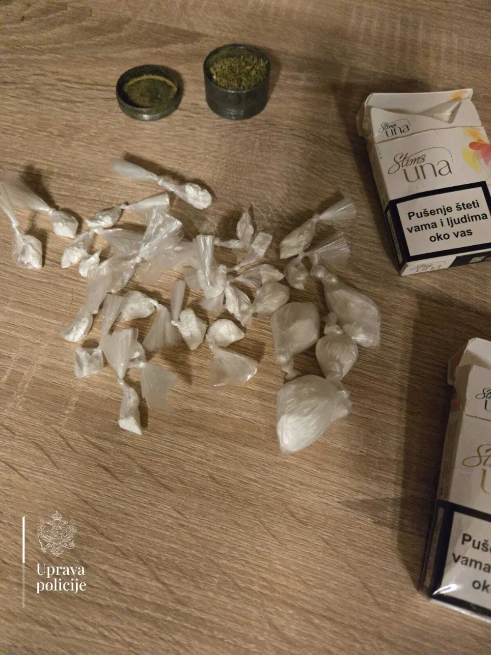 Uhap&scaron;en Podgoričanin kod kojeg je pronađen kokain