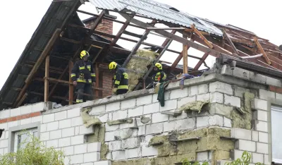 Kuća u poljskoj na koju je pala raketa