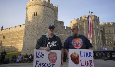 Britanci projektovali Trampovu sliku sa Epstinom ispred kraljevskog dvorca