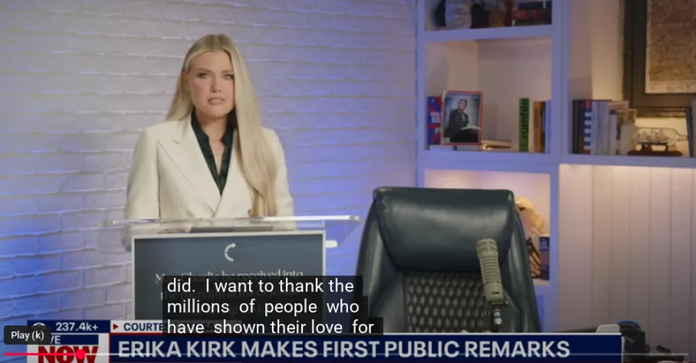 Ko je Erika Kirk - nova &scaron;efica konzervativne organizacije?