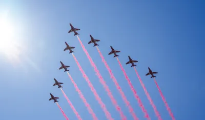 (FOTO/VIDEO) Red Arrows po prvi put u Crnoj Gori