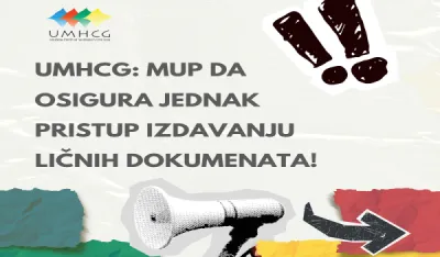 UMHCG: MUP da osigura jednak pristup izdavanju ličnih dokumenat