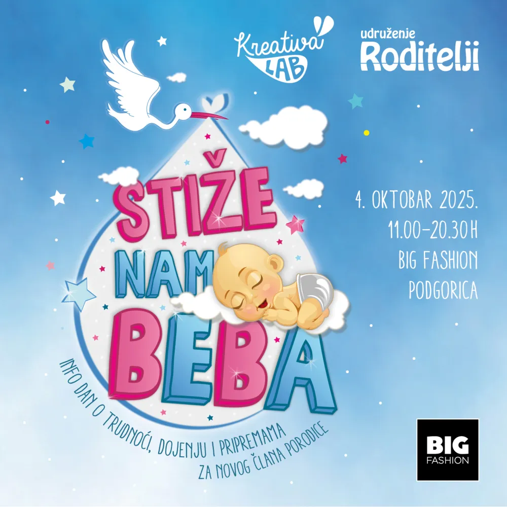 Info dan Stiže nam beba 4. oktobra: Prilika za informisanje, edukaciju i pripremu za dolazak novog člana porodice