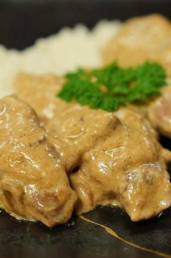 Ćuretina u kremastom sosu od pečuraka