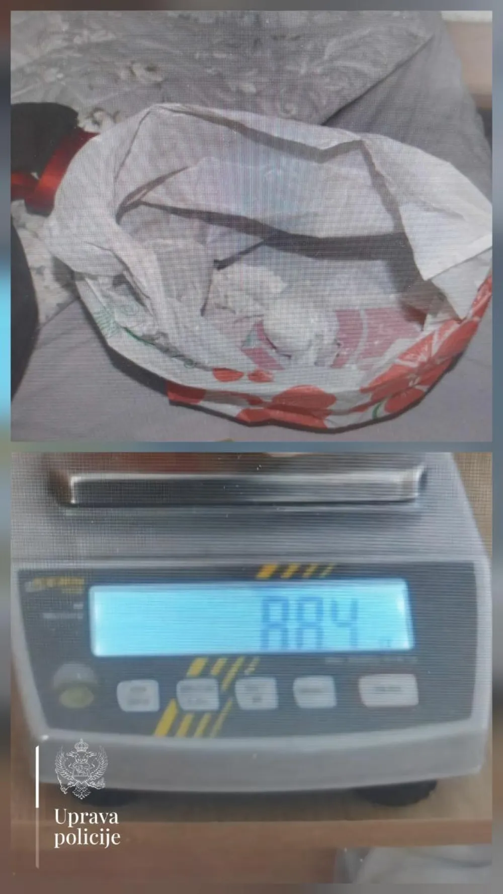 U Nik&scaron;iću i Pljevljima uhap&scaron;ene tri osobe: Zaplijenjeni kokain, marihuana i amfetamin, oduzeto vozilo