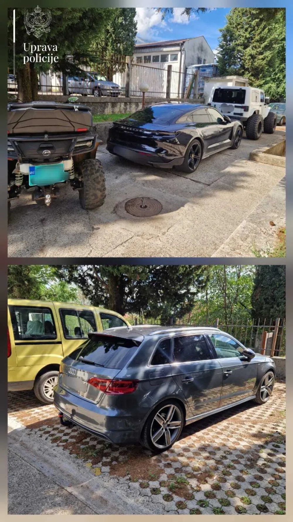 U Danilovgradu i Podgorici oduzeta četiri automobila i kvad