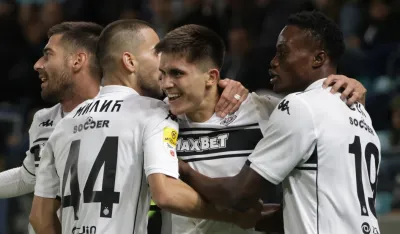 Slavlje igrača Partizana