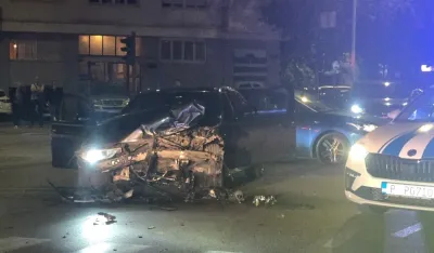 Udes na raskrsnic ulicai Svetozara Markovića i 13. jula