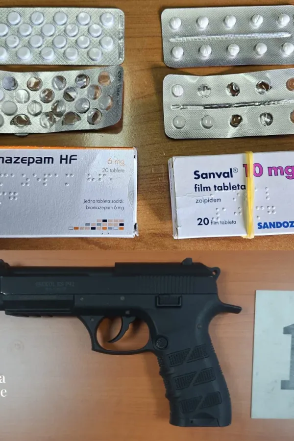 U Beranama i Rožajama oduzete tablete sa liste opijata i pi&scaron;tolj