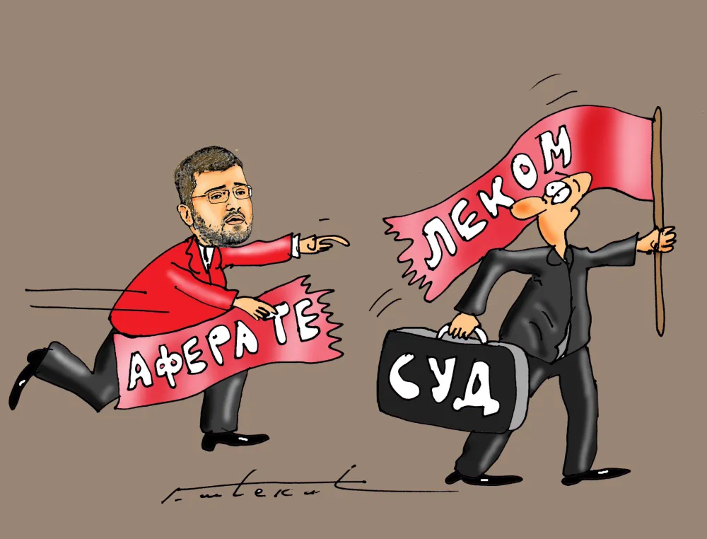 Goran &Scaron;ćekić karikatura Dana