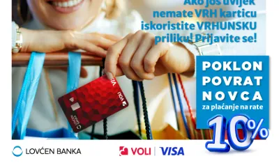 VISA VRH KARTICA POKLANJA! 