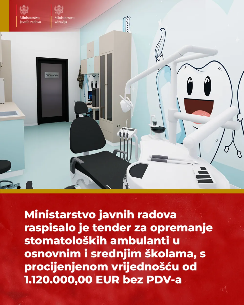 Raspisan tender za stumatolo&scaron;ku opremu