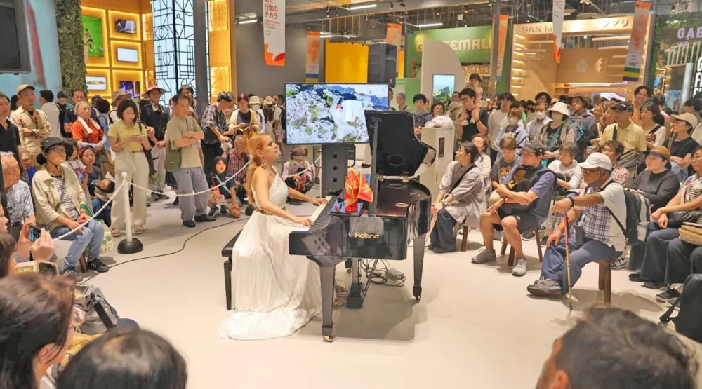 Osaka: Održan koncert Ane Vukazić povodom tri miliona posjetilaca prostora u kome je paviljon Crne Gore