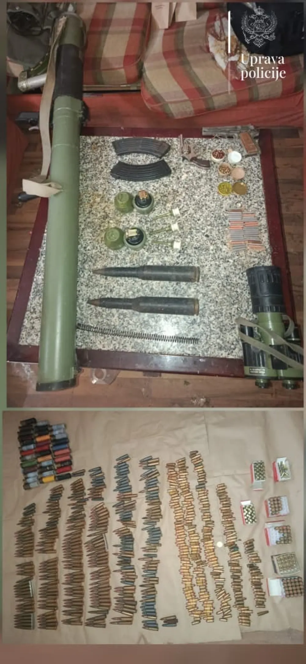 Uhap&scaron;en Podgoričanin, pronađeni oružje i marihuana