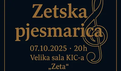Festival narodne muzike "Zetska pjesmarica" sjutra veče u Velikoj sali KIC-a "Zeta"