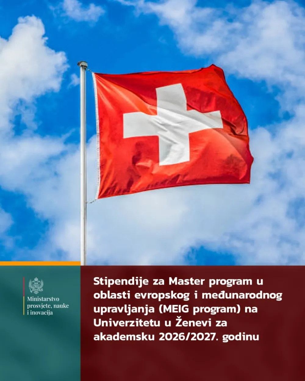 MPNI: Stipendije za Master program na Univerzitetu u Ženevi