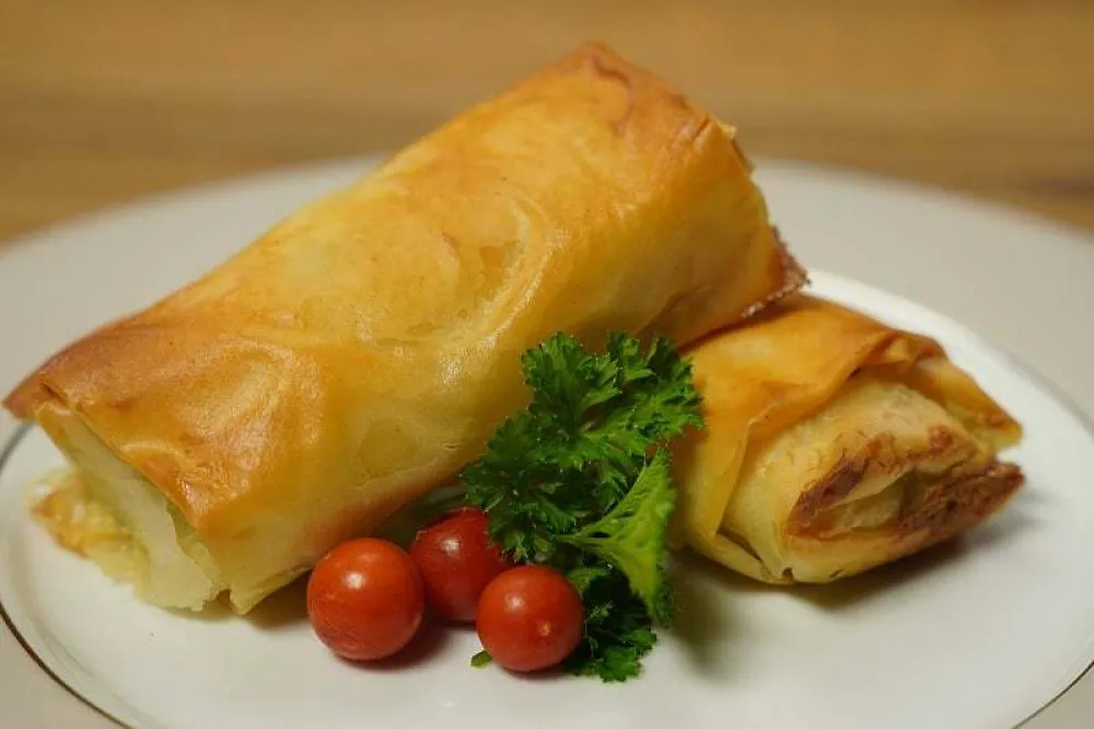 Napravite rolnice s ribljim fileom i spanaćem