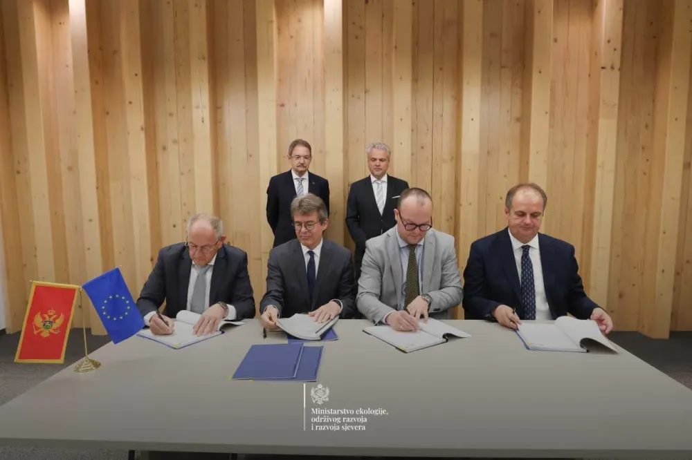 Potpisan ugovor o bespovratnim sredstvima za izgradnju postrojenja za preči&scaron;ćavanje otpadnih voda u Ulcinju&nbsp;