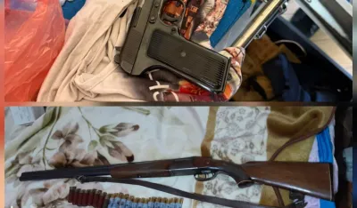 (FOTO) Pretresi &scaron;irom Crne Gore: Uhap&scaron;ene dvije osobe, oduzeto vatreno oružje, municija, kokain, bajoneti