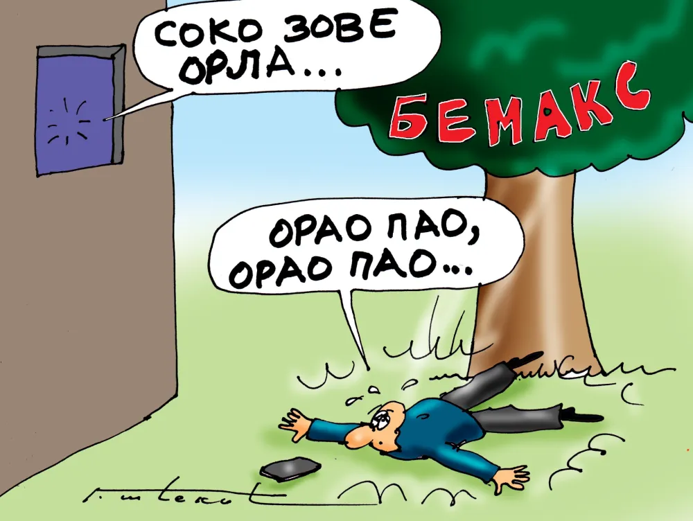 Goran &Scaron;ćekić karikatura Dana