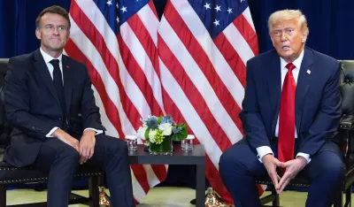 Emanuel Makron i Donald Tramp