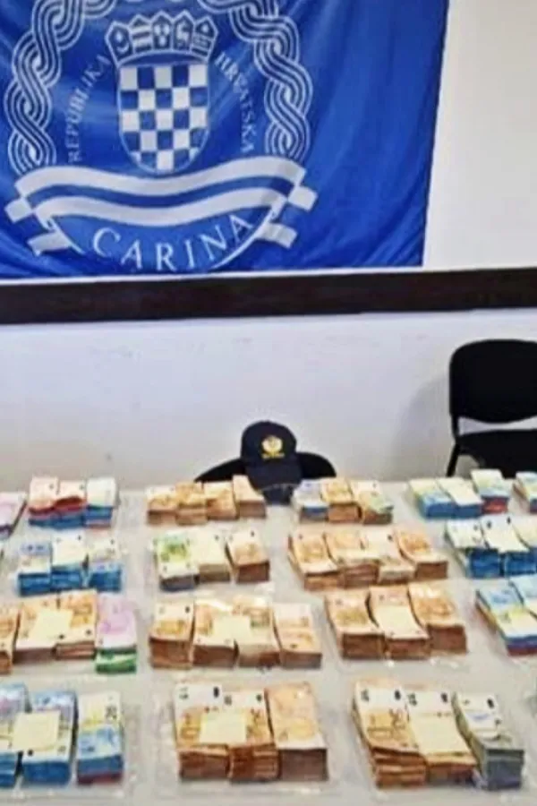 Rekordna zapljena: Državljanin Albanije skrivao 700.000 eura na granici sa Crnom Gorom