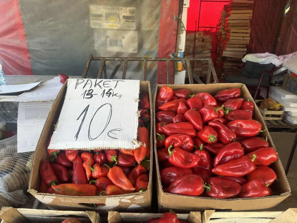 Za deset eura 14 kilograma paprika