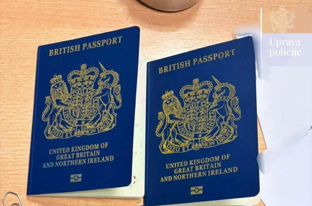 Aerodrom Podgorica: Uhap&scaron;eni turski državljani, poku&scaron;ali da napuste zemlju sa falsifikovanim paso&scaron;ima UK