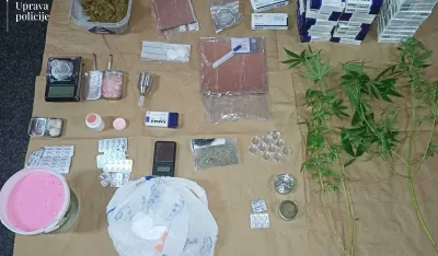 Budva: Uhap&scaron;eni ruski državljani, zaplijenjena droga, vi&scaron;e od 2.700 komada tableta i stabljike marihuane