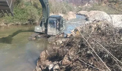 Uprava za vode: Zavr&scaron;eni hitni interventni radovi u koritu rijeke Ibar u Rožajama