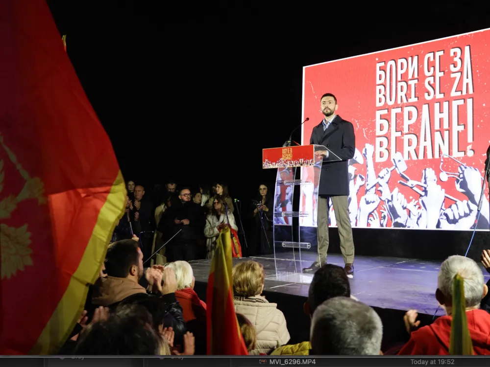 Živković u Beranama: Izbavićemo Crnu Goru iz ralja fa&scaron;izma i primitivizma