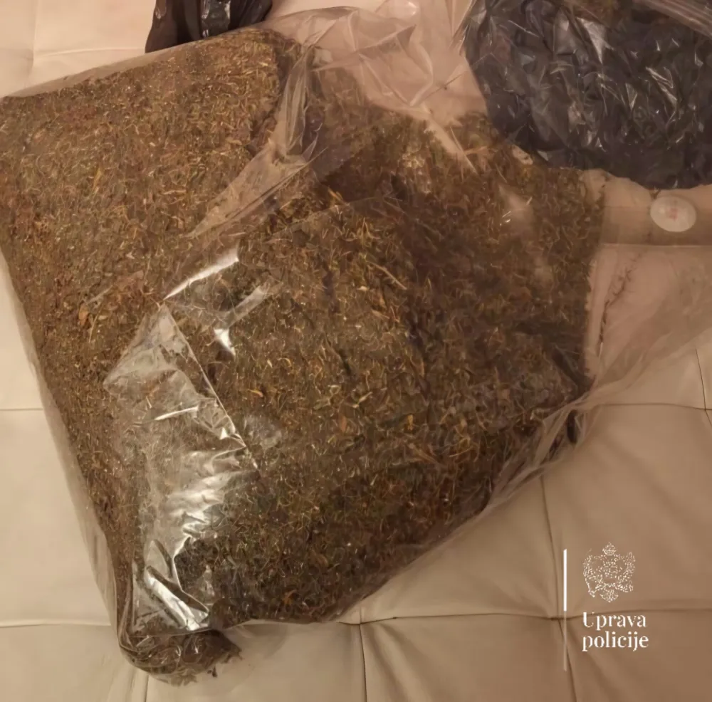Herceg Novi: Pronađeno pet kilograma marihuane, uhap&scaron;eno operativno interesantno lice