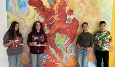 Učenici O&Scaron; &bdquo;Vladimir Nazor&ldquo; nacrtali mural: Feniks kao simbol novog početka