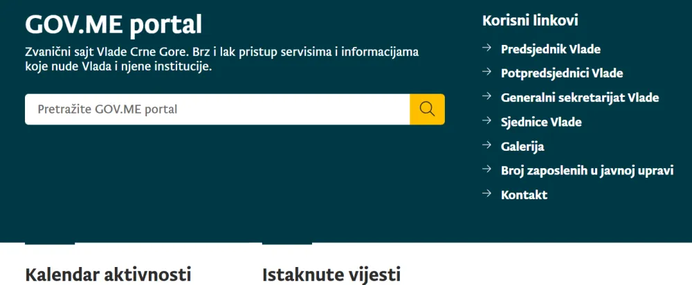 Vladin sajt ponovo dostupan
