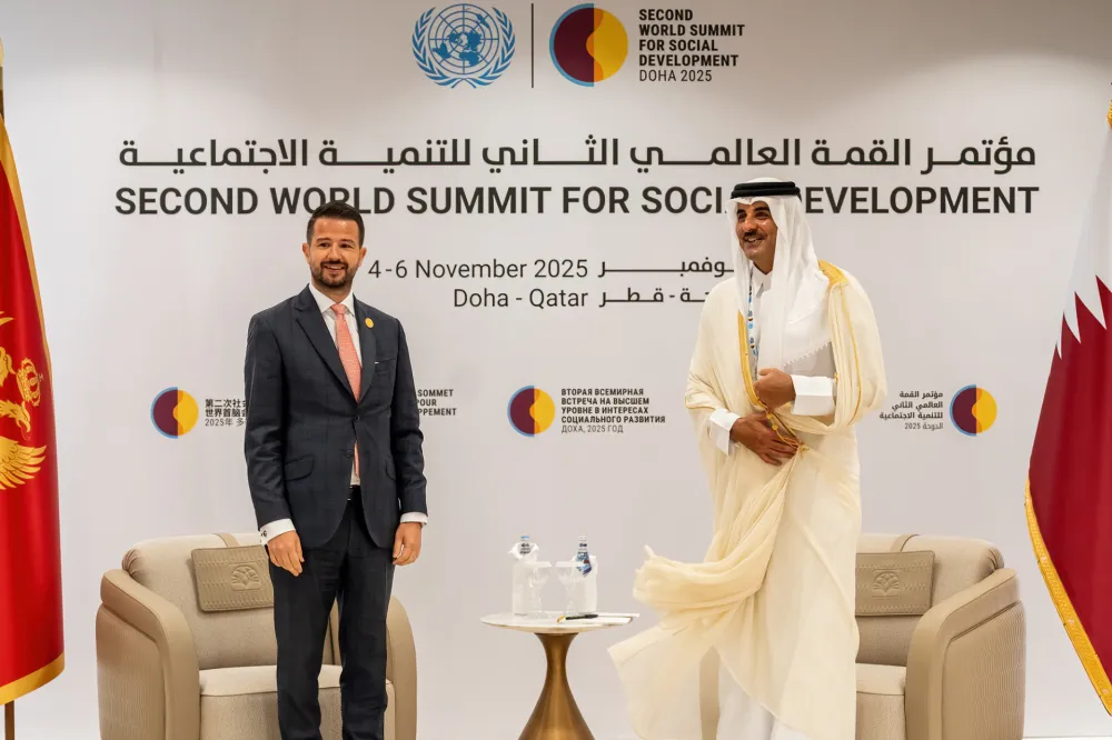 Milatović sa Al Tanijem: Nova energija u odnosima dvije zemlje, Emir Katara prihvatio poziv da posjeti Crnu Goru