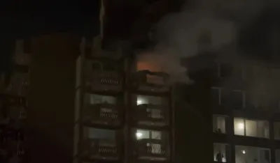 (VIDEO) Požar u Tuzli: Gori Dom penzionera