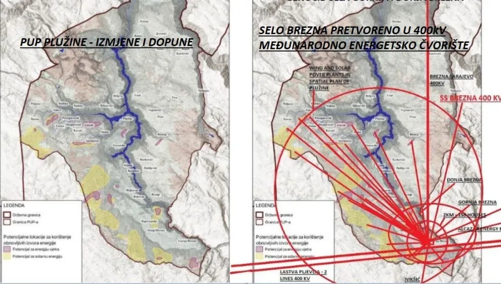 Mje&scaron;tani Brezana traže od Radunovića povlačenje PUP Plužine: Plan dogovoren sa investitorima, ne sa mje&scaron;tanima