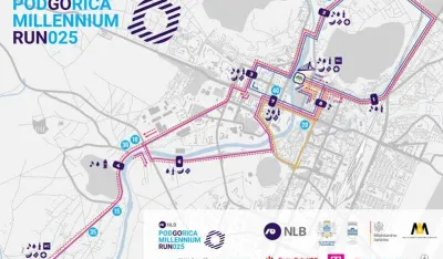 Od sjutra do nedjelje privremene obustave saobraćaja u Podgorici zbog trke Millennium Run