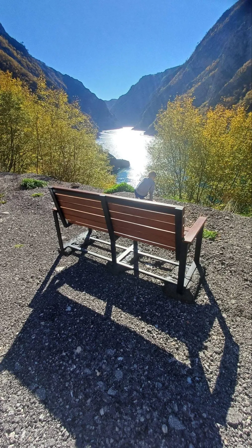 Sarina klupa u Parku prirode Piva