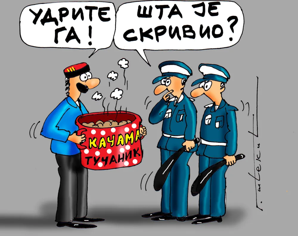 Goran &Scaron;ćekić karikatura Dana