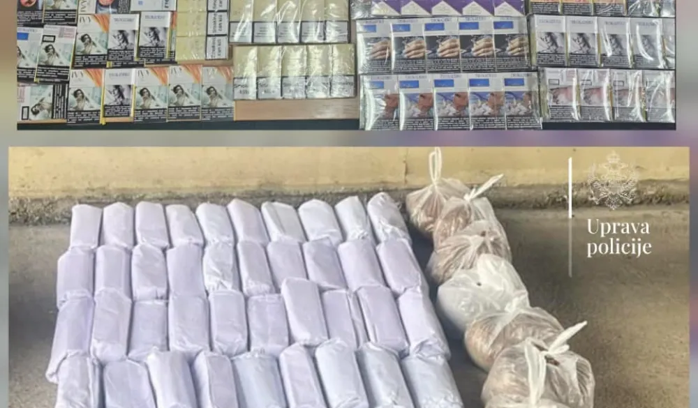 U akciji Uprave policije i Uprave carina zaplijenjene cigarete i duvan; procesuirana dva lica
