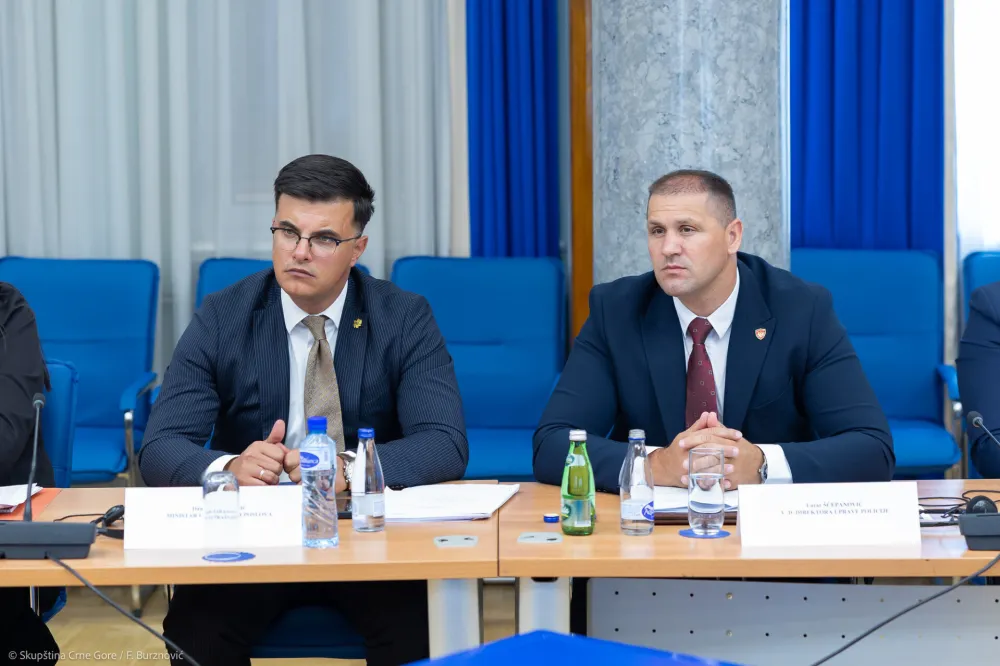 &Scaron;aranović: Policijski kartel neće uzdrmati sektor bezbjednosti; &Scaron;ćepanović: Nije bilo represije na Zabjelu