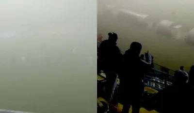 Na Turopolju magla pritisla stadion