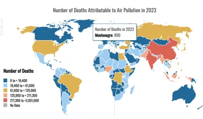 Zagađen vazduh doprinio prijevremenoj smrti 890 građana