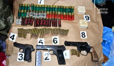 U Budvi oduzeto&nbsp;oružje i municija&nbsp;